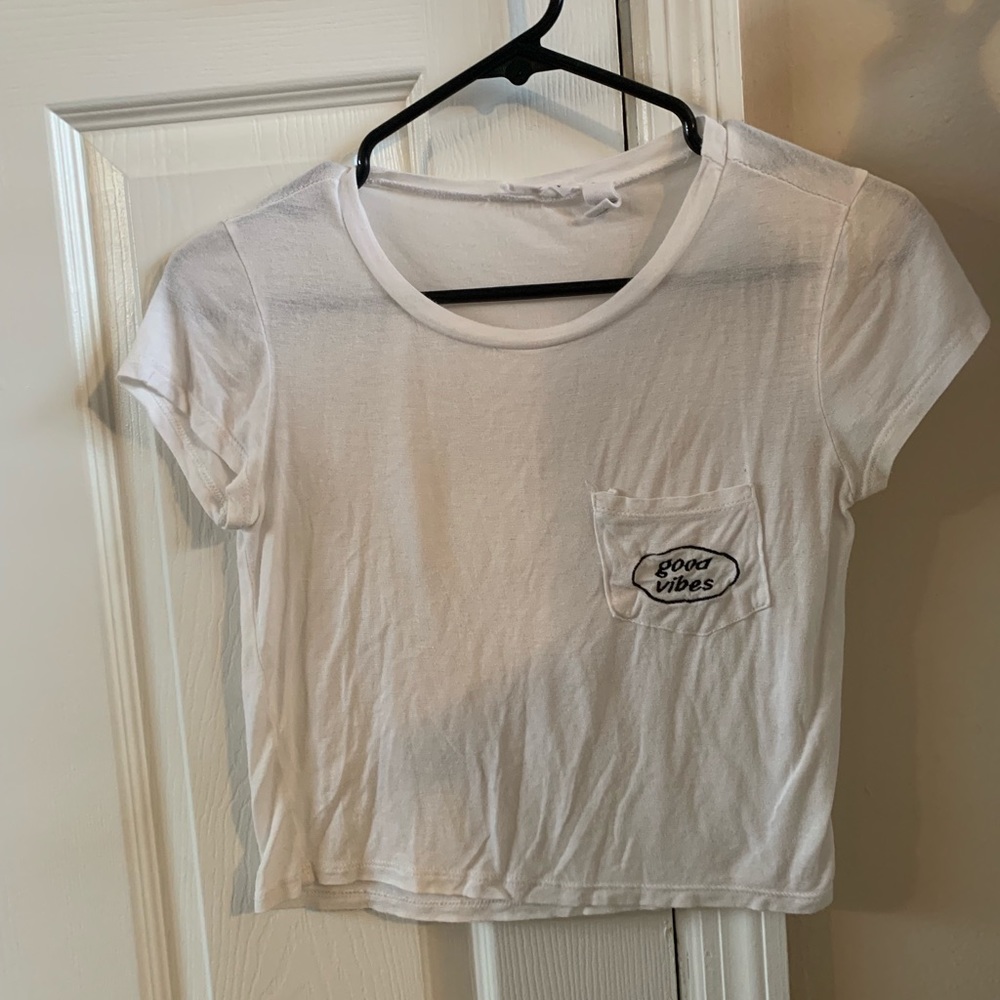 White crop top
